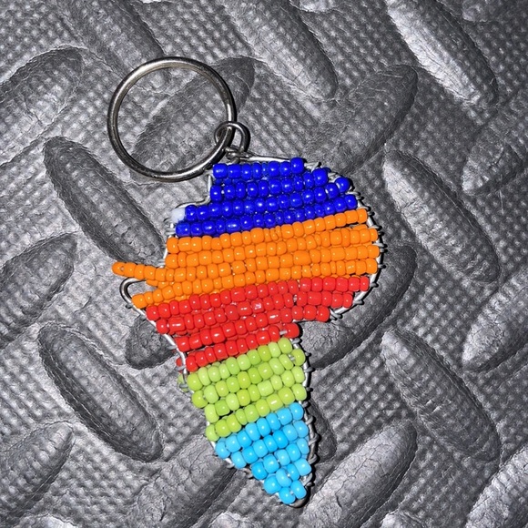 Africa pride rainbow keychain black African - Picture 2 of 2